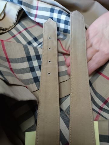 26  無くなった袖ベルトの作成　バーバリーコート